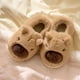 thumbnail image 4 of Pantuflas peludos con punta cerrada carpincho felpa lindas para mujer (Caqui 44-45), 4 of 9