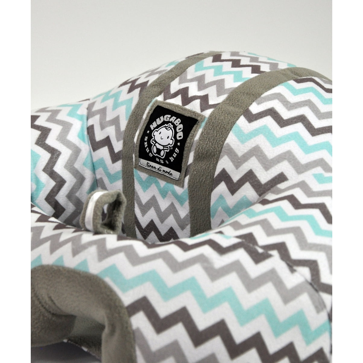 Hugaboo Infant Sitting Chair - Green n' Blue Fleece