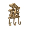 thumbnail image 5 of Cheungs 6111GD 3 Prong Mythra Mushroom Medley Cast Iron Wall Hook - Golden, 5 of 7