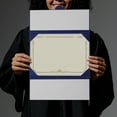 thumbnail image 5 of Viveous Trifold A4 Diploma Cover Marriage Certificate Cover Certificate Holder Graduation Certificate Protector Holder Document Protector Cover, 5 of 10