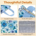 thumbnail image 4 of Pioneer Flower Floral Print Pattern Insulated Lunch Bag for Women & Adults,Large Portable Soft Cooler Lunch Bag,Thermal Food Storage Tote with Pearl Cotton,8.66L,8.75x5.75x9.5 Inch, 4 of 6