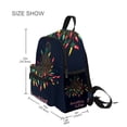 thumbnail image 3 of FORMRS School Backpack with Front Zippered Pocket 12" Student Travel Daypack, Blue Christmas Light, 3 of 6