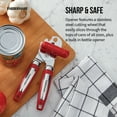 thumbnail image 3 of Farberware Professional Can Opener with Built-in Bottle Opener in Red, 3 of 13