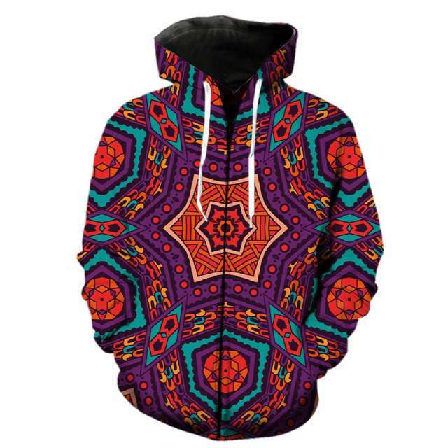 Sudadera con cremallera estilo nacional retro para hombre, gran oferta 2024, ropa de calle unisex con estampado 3D, camisetas geniales Harajuku para adolescentes, moda de gran tamaño.