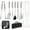 BBQ tools, variant on 9Pcs Grill Accessories Set with Extra Thick Stainless Steel Spatula, Fork, Tongs, Skewer & Brush, Complete BBQ Grill Tools Kit with Portable Bag, Grilling Gifts for Men Dad Birthday Christmas