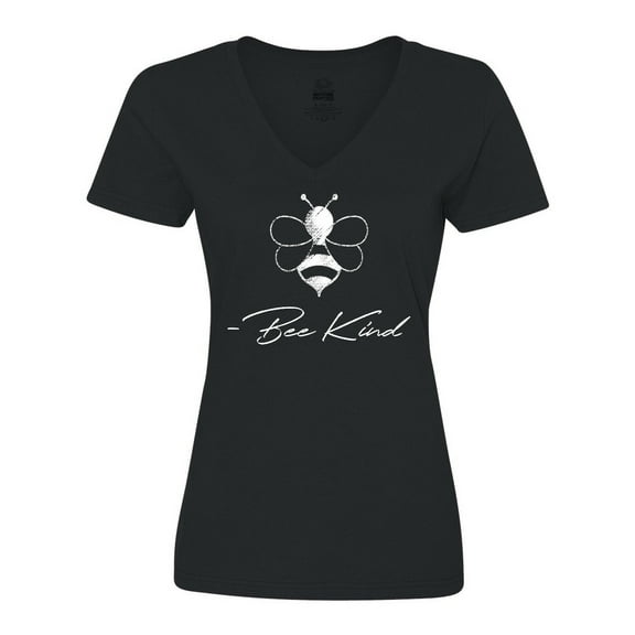 Inktastic Bee Kind Cute Bee Women's V-Neck T-Shirt
