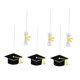 thumbnail image 2 of 6 adornos colgantes para sombrero de graduación, decoraciones de graduación, adornos decorativos para colgar. Negro, 2 of 8