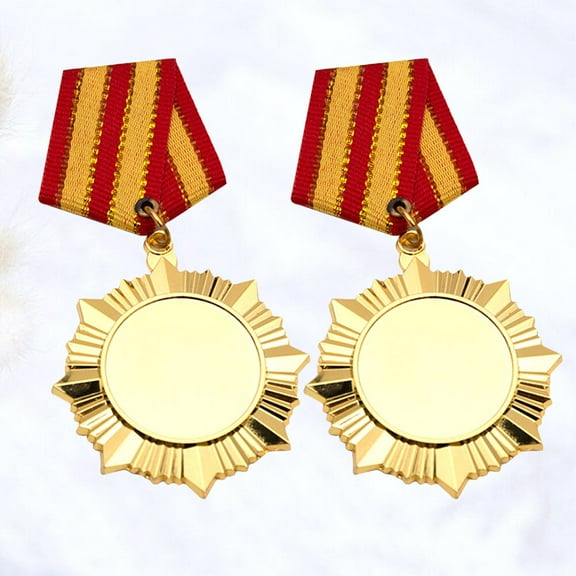GOOHOCHY 2Pcs Gold Award Medals for Recognition and Honor Ceremonies