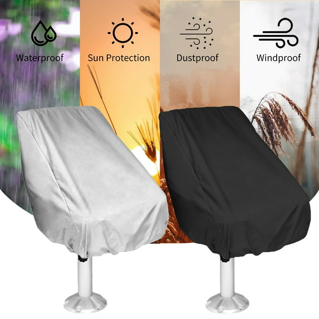 Cover,Weather Resistant Chair Heavy-duty Weather Resistant Cover Cloth Chair Cover Outdoor Chair Seat Cover Bench Chair Seat Cover Waterproof Heavy-duty Cover Boat Bench Boat Bench Chair