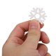 thumbnail image 3 of 100 Uds. Patrón de copo de nieve álbum de recortes de madera blanco DIY artesanía colgante decorativo suministros 100 Uds 3,5 cm, 3 of 8