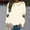 Beige, variant on Women's Halloween Sweatshirts Skull Graphic Printed Long Sleeve Crew Neck Pullover Casual Comfy Y2K Tops Winter Tunic 2025