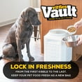 thumbnail image 4 of Gamma2 Vittles Vault Outback Pawprint Plastic Dry Pet Food Storage Container for Dogs, Gray, 35 Pound Capacity, 4 of 12