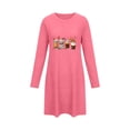 thumbnail image 6 of Xdegoge Womens Fall Nightgown Long Sleeve Sleepwear Coffee Cup Graphic Sleep Dress Autumn Thanksgiving Casual Lounge Pajamas Comfortable Nightshirts Gowns, 6 of 6