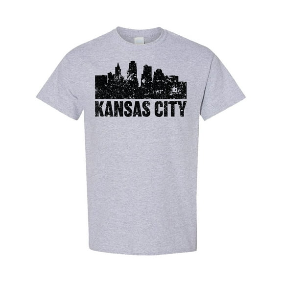 Inktastic Kansas City Skyline Grunge T-Shirt