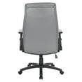 thumbnail image 6 of Executive High Back Charcoal Gray Bonded Leather Office Chair, 6 of 9