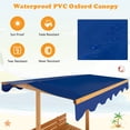 thumbnail image 2 of CIPACHO Kids Wooden Sandbox with Canopy and 2 Bench Seats, Kids Sandbox with Lid, 2 of 7