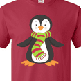 thumbnail image 4 of Inktastic Cute Penguin, Penguin With Striped Scarf T-Shirt, 4 of 5