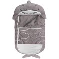 thumbnail image 2 of (Gray) children's sleeping bag, children's folding pillow, sleeping bag, 2 of 5