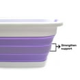 thumbnail image 6 of SAMMART Collapsible Plastic Laundry Basket - Foldable Pop Up Storage Container/Organizer - Portable Washing Tub - Space Saving Hamper/Basket, 6 of 8