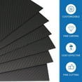 fankhu 75x125mm 3K Carbon Fiber Plate Panel Sheets DIY Composite