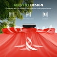 thumbnail image 3 of Scafild | 7.5FT Meteor Shower Lights Patio Umbrella, Outdoor Table Umbrella with 108 LED Solar Lights, Push Button Tilt and Crank, Market Umbrella for Garden, Deck, Backyard, Pool - Red, 3 of 9