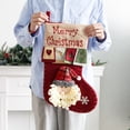 thumbnail image 3 of Medias navideñas grandes de Navidad Papá Noel muñeco de nieve bolsa de regalo decorativa tridimensional bolsa de regalo, 3 of 5