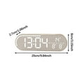 thumbnail image 7 of Digital Alarm Clock Minimalist LED Digital Wall Clock Modern Wood Grain Design Living Room Bedroom Desk, 7 of 7