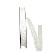 The Ribbon Roll - T25757-089-03J, Glitter Web Mesh Ribbon, Iridescent, 5/8 Inch, 25 Yards