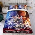 thumbnail image 4 of Black Clover Conjunto de sábanas temático, trío de piezas, cómodo y amigable con la piel, diseño único, regalo de decoración para el hogar para familiares, amigos y fans, 90 cm * 190 cm, 4 of 6