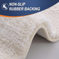 thumbnail image 5 of Buganda Microfiber Bathroom Rugs, 20"x59" Light Beige Luxury Extra Soft and Absorbent Bath Mat, Non-Slip Plush Bath Carpet, 5 of 7