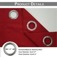thumbnail image 5 of DONGPAI Outdoor Curtains for Patio Waterproof 52" x 108" Grommet Light Blocking Privacy Curtains Outside Curtains for Porch Gazebo Pergola, Red, 1 Panel, 5 of 6