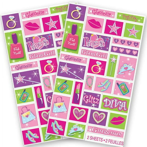 Princess Stickers 2 Sheets