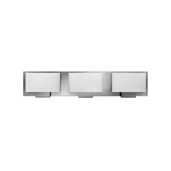3 Light Bath Vanity In Modern Style 24 Inches Wide By 5 Inches High-Brushed Nickel Finish-Halogen Lamping Type Hinkley Lighting 53553Bn