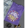 thumbnail image 3 of 70s Retro Flower Power Shaped T-Shirt Women -Image by Shutterstock, Female x-Large, 3 of 4