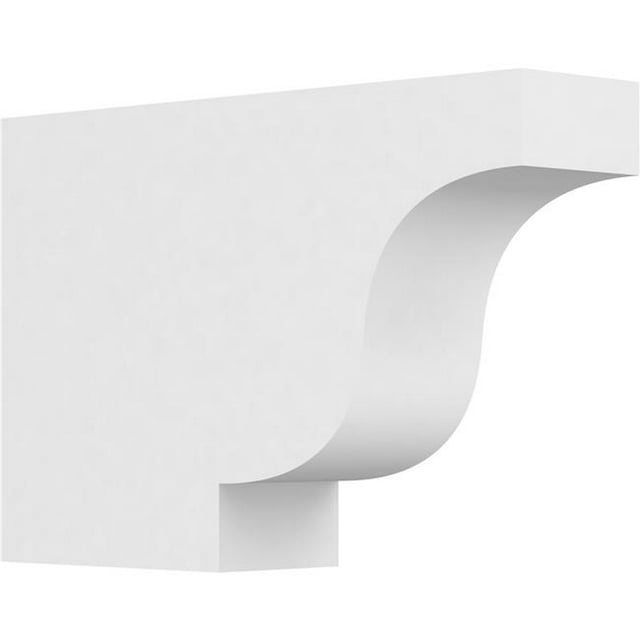 Ekena Millwork RFTP03X08X12NEW 8 x 3 x 12 in. Standard Newport Architectural Grade PVC Rafter Tail