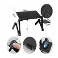 thumbnail image 2 of Zimtown 360° Adjustable Folding Bed Table Laptop Notebook Desk Table Fan Hole Stand Bed Tray, 2 of 5