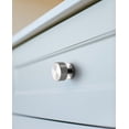 thumbnail image 6 of Goo-Ki Satin Nickel Zinc Alloy Large Cabinet Drawer Knob, Single Hole Knurled Decorations Cabinet Pull Hardware for Bedroom, Kitchen, 6 Pack, 6 of 8