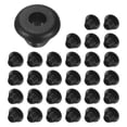 thumbnail image 1 of Uxcell Paquete de 30 Grommets de Goma para Barandillas de Cable, Agujero de Perforación de 6mm, Junta de Ojal ID de 4mm para Cableado, Cable de Alambre, Automotriz [Negro], 1 of 1