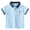 Blue, variant on Toddler Baby Embroidery Short Sleeves T-Shirt Contrast Lapel Pullover Summer Comfy Casual Jumper Kids Tops (White,3-4 Years)