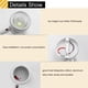 thumbnail image 3 of Lámparas De Pared Led Giratorias De 5W Y 360 Grados, Luces Led Cob Para Decoración Del Hogar, 3000K, Blanco Cálido, Ca 85-265V Eigraketly HA026108-02, 3 of 7