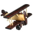 thumbnail image 6 of WHAMVOX Airplane Nursery Decor Wooden Model Airplane Home Decor Travel 15X14X7.5CM Brown, 6 of 8