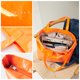 thumbnail image 4 of Bolsa Tote KALIDI de PVC con Cremallera y Papel Kraft para Playa Naranja, 4 of 7