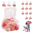 thumbnail image 5 of Yunuuuoa Bear Candy Container Plastic Storage Box for Valentine's Day Gifts Birthday Party Favors Decorative Treat Jars Bulk Set Reusable Clear Display 12pcs, 5 of 9