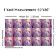 thumbnail image 3 of Homewish Cute Hummingbird Fabric by the Yard 3 Yard,Wild Bird Sewing Fabric,Purple Flower Floral Room Decor Fabric by the Yard For Girls Kids,Super Cozy Room Decor, 3 of 6