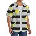 thumbnail image 2 of Kdxio Men'S Hawaiian Shirt For Men Short Sleeve Shirt Lemon Summer Casual Holiday Beach Button Down T-Shirts, 2 of 5