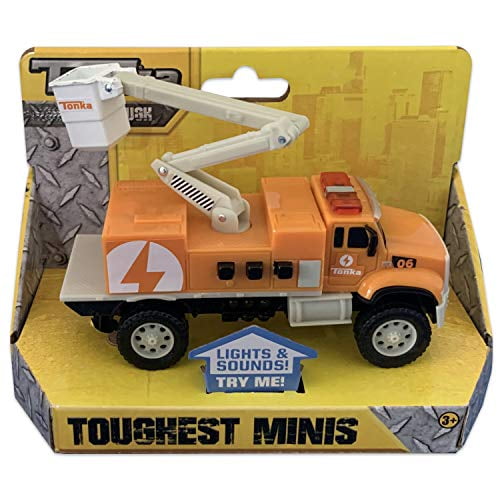 Tonka Toughest Minis Orange Power Dept Cherry Picker Truck