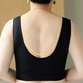 thumbnail image 4 of Wireless Bra for Women V Neck Plus Size Sleep Bra Full Coverage Lounge Comfort Bras Wide Strap Bralette, 4 of 4