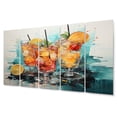 thumbnail image 2 of Designart "Cocktails Representation Colorfuled Acrylic III" Food & Beverage Art Living Room Set, 2 of 5