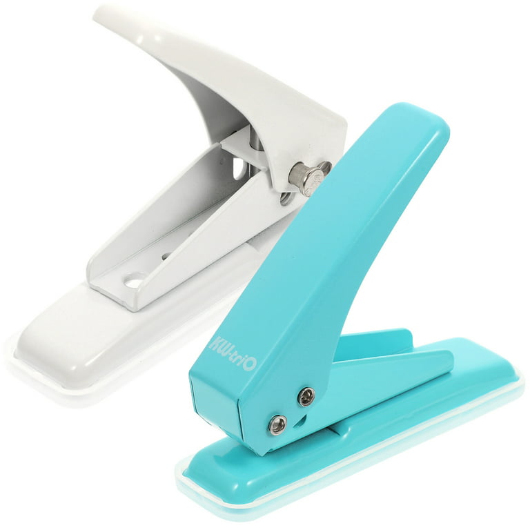 JAM PAPER Metal 3 Hole Punch - Blue - 10 Sheet Capacity - Hole Puncher Sold  Individually
