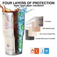 thumbnail image 7 of 30oz Beige Butterfly Text Pattern Tumblers Stainless Steel Tumbler with Lid and Straw,Vacuum Insulated Double Wall Travel Tumbler Cups Mug with Cleaning Brush for Coffee,Tea, 7 of 7